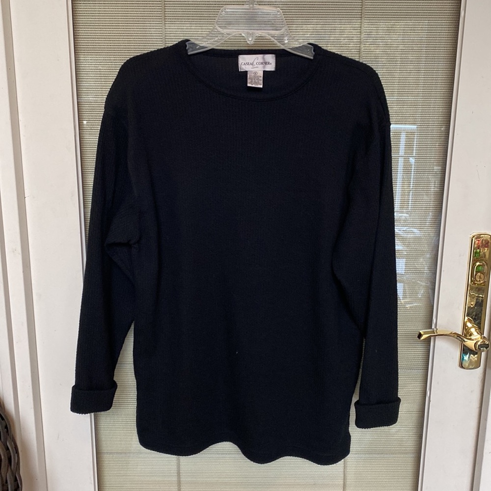 Casual Corner Size Small Black Sweater